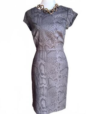 Snakeskin Print Dress by Kristin Davis 2